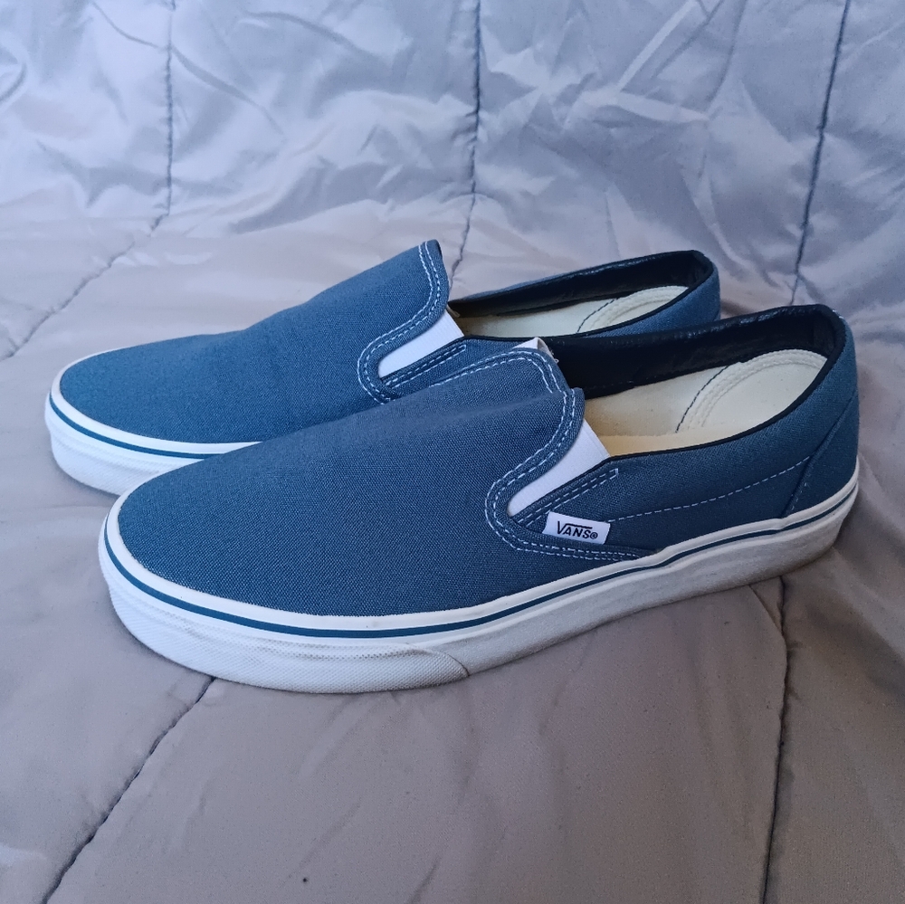 VANS Denim Blue Slip Ons